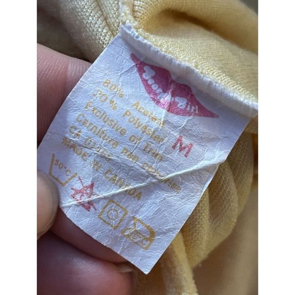 Vintage 70s Georgie Girl Gold Terrycloth Robe Double Ties Smocked Waist Sz M - Picture 14 of 14